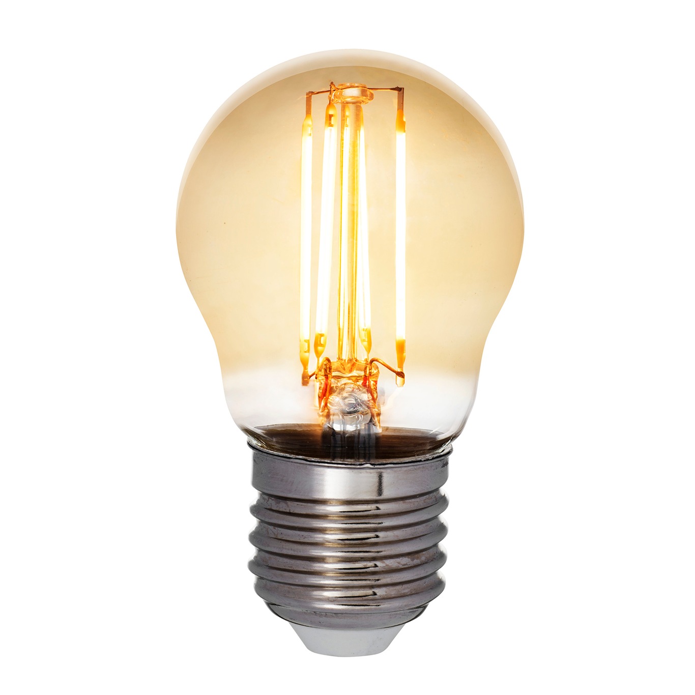 LED Filament Amber P45 4,5W E27 360lm dæmpbar