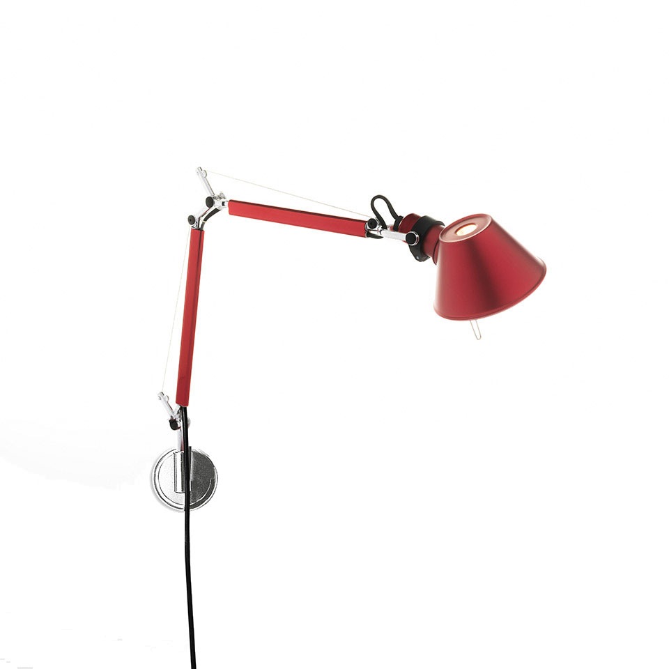 Tolomeo Micro Wall Lamp, Red