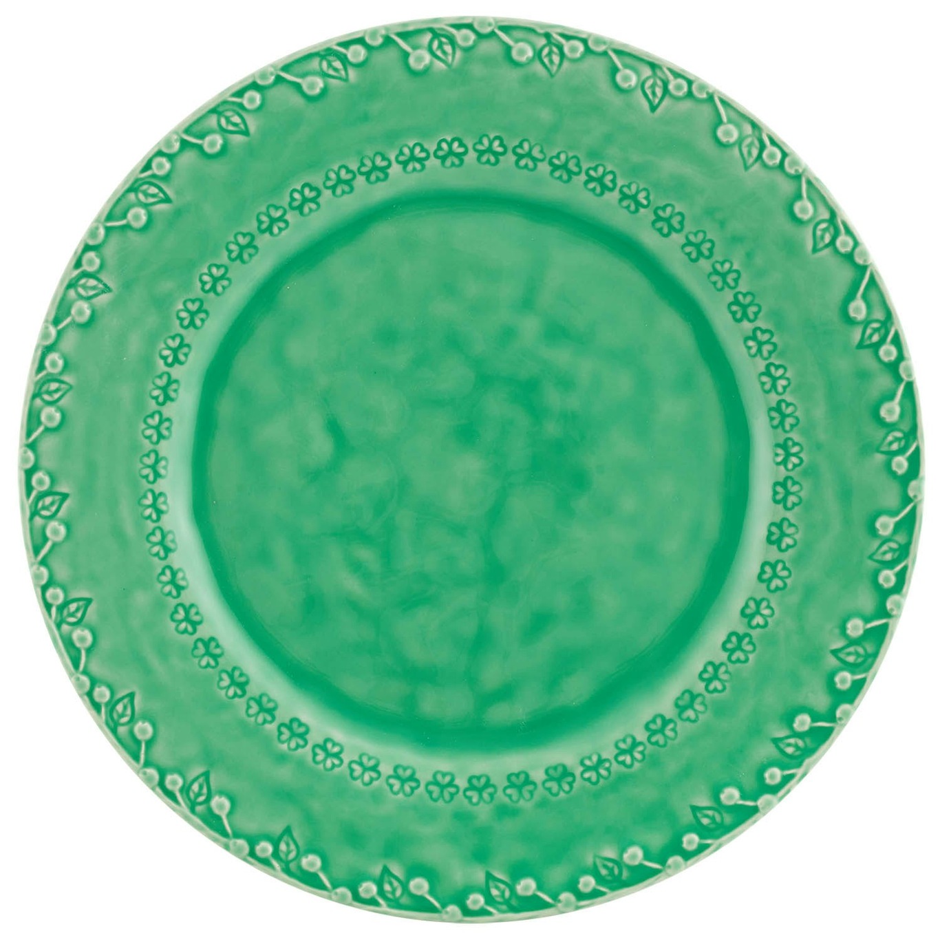 Flora Middagstallerken 29 cm, Grøn