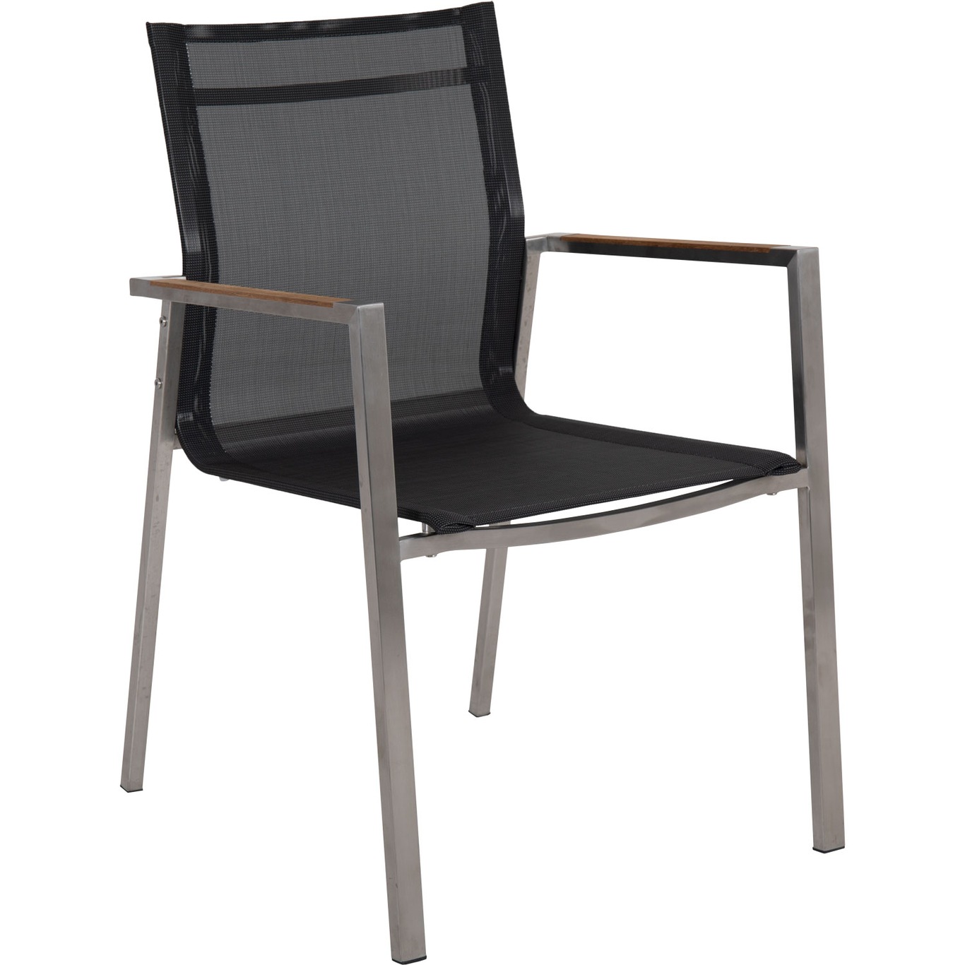 Naos Spisebordsstol, Rustfrit Stål/Mørkegrå