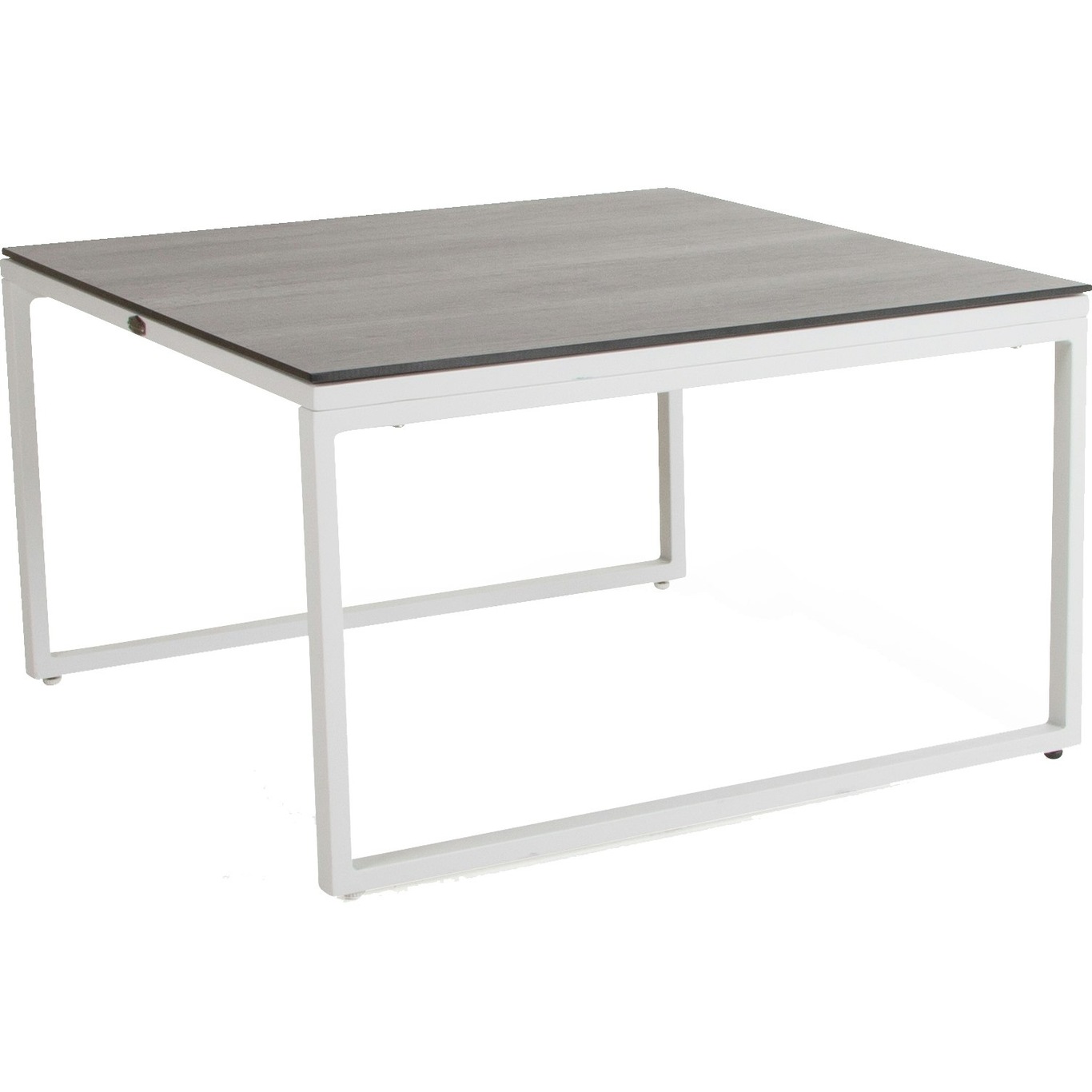 Talance Coffee table 80x80cm H45, White / Dark Grey