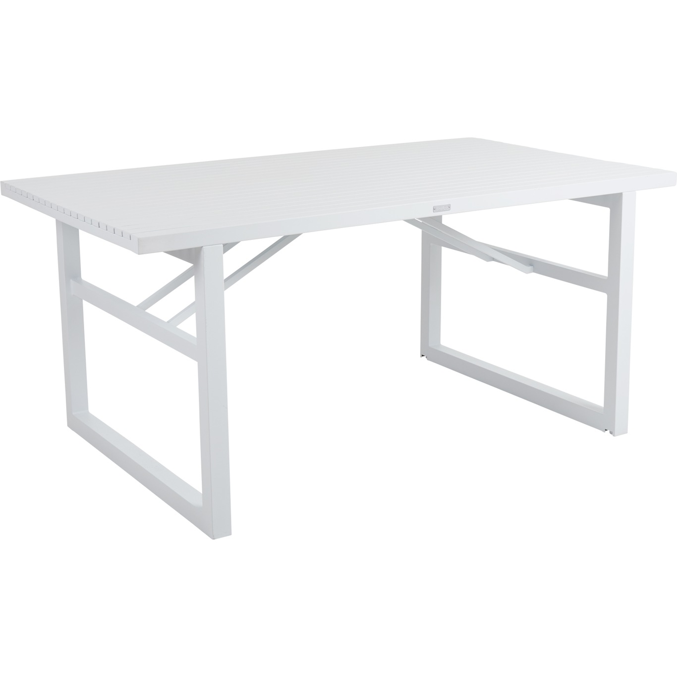 Vevi Spisebord, Hvidt 160x90 cm Aluminium, Hvidt