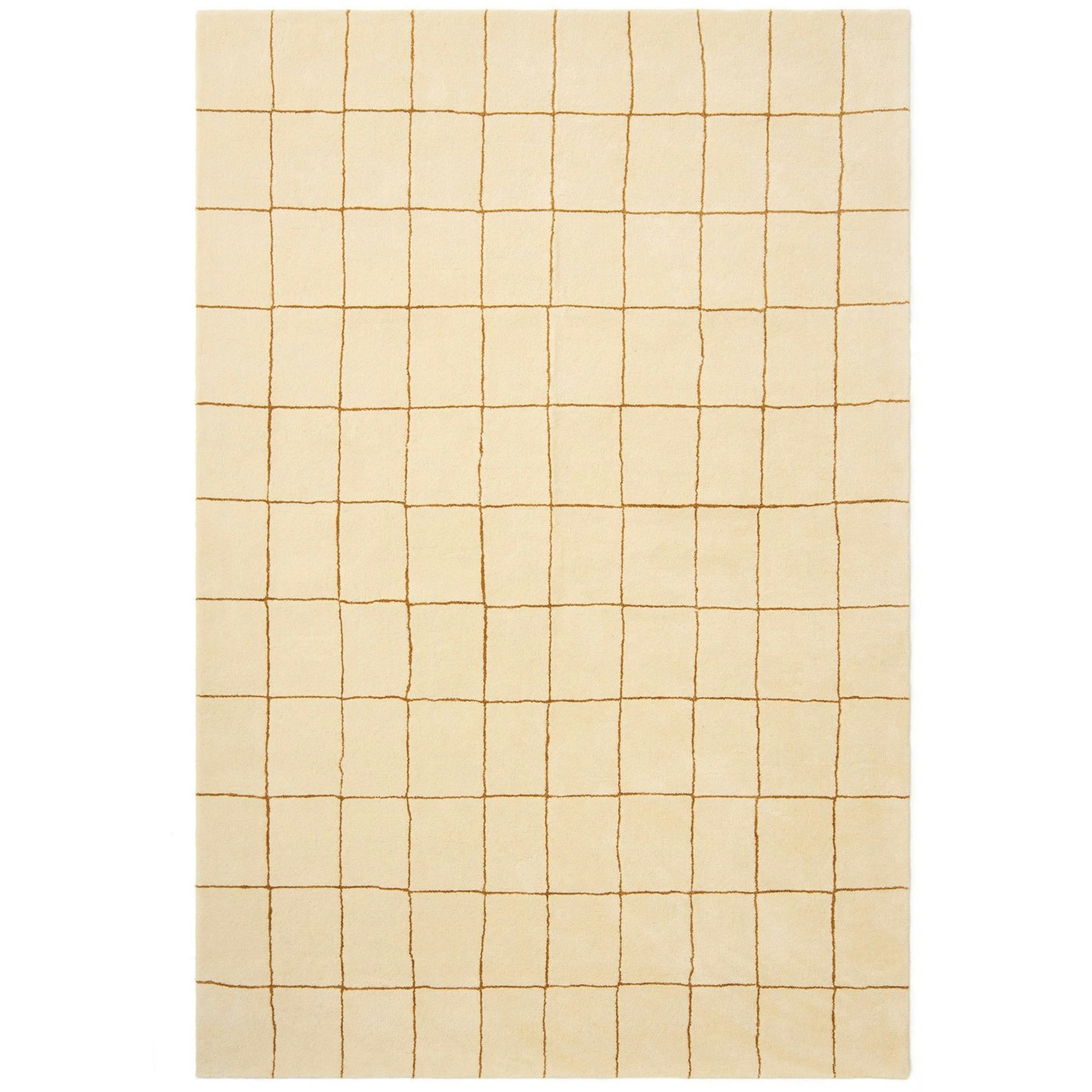 Chakra Rug, Off White Tæppe 180x270 cm, Masala Yellow