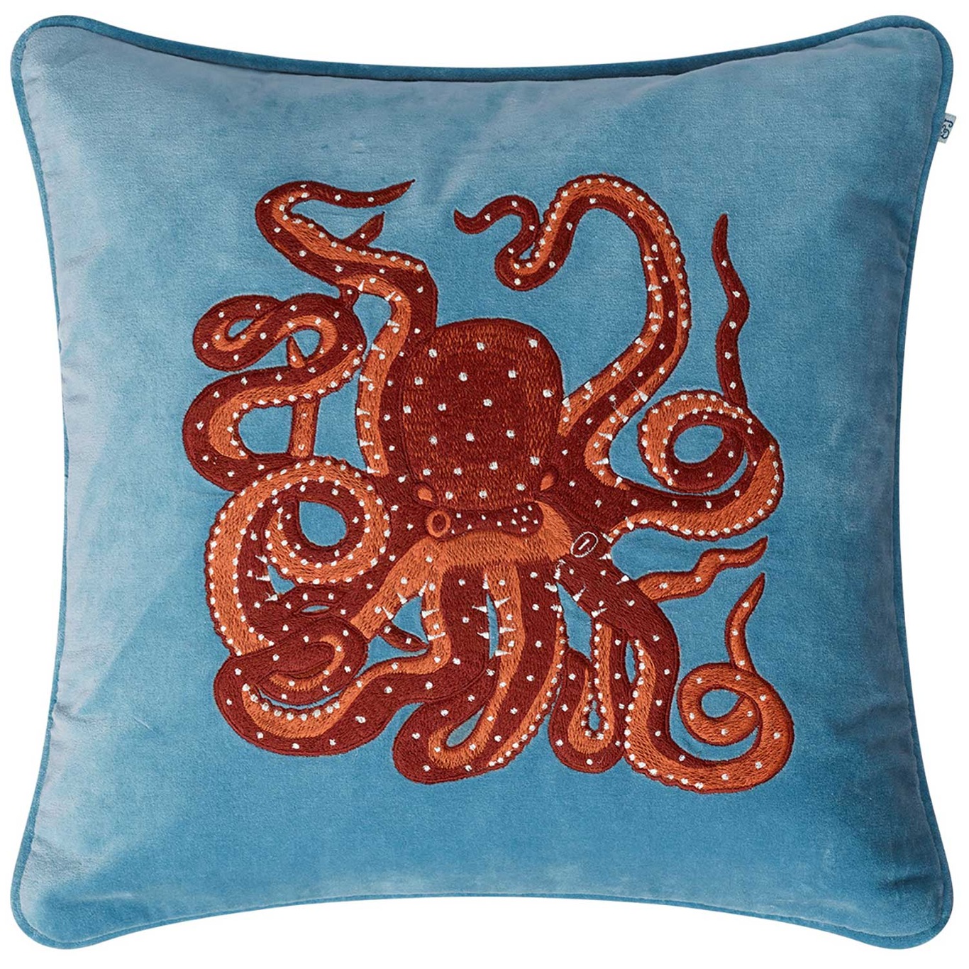 Octopus Betræk 50x50 cm, Heaven Blue