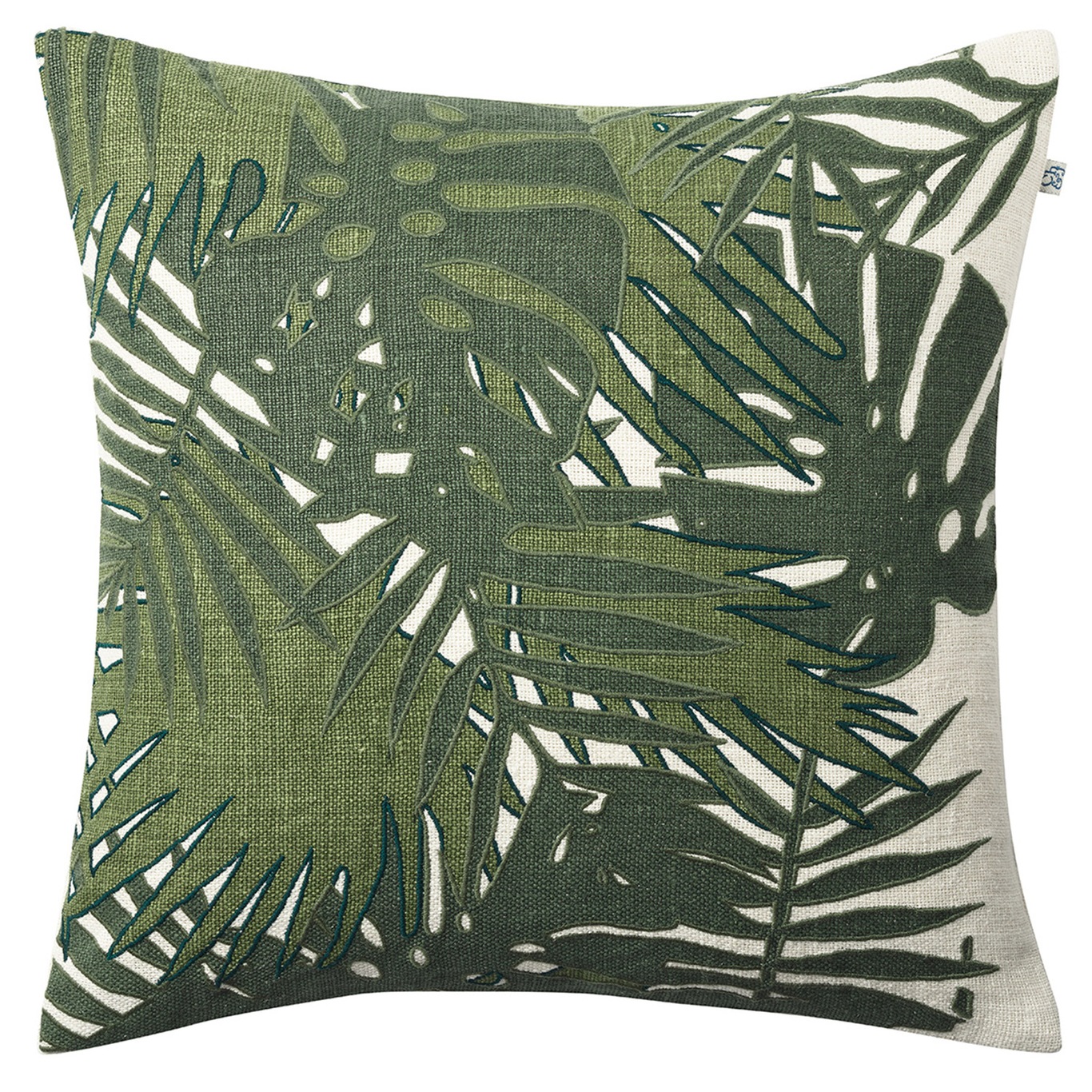 Palm Pudebetræk 50x50 cm, Green/Cactus Green