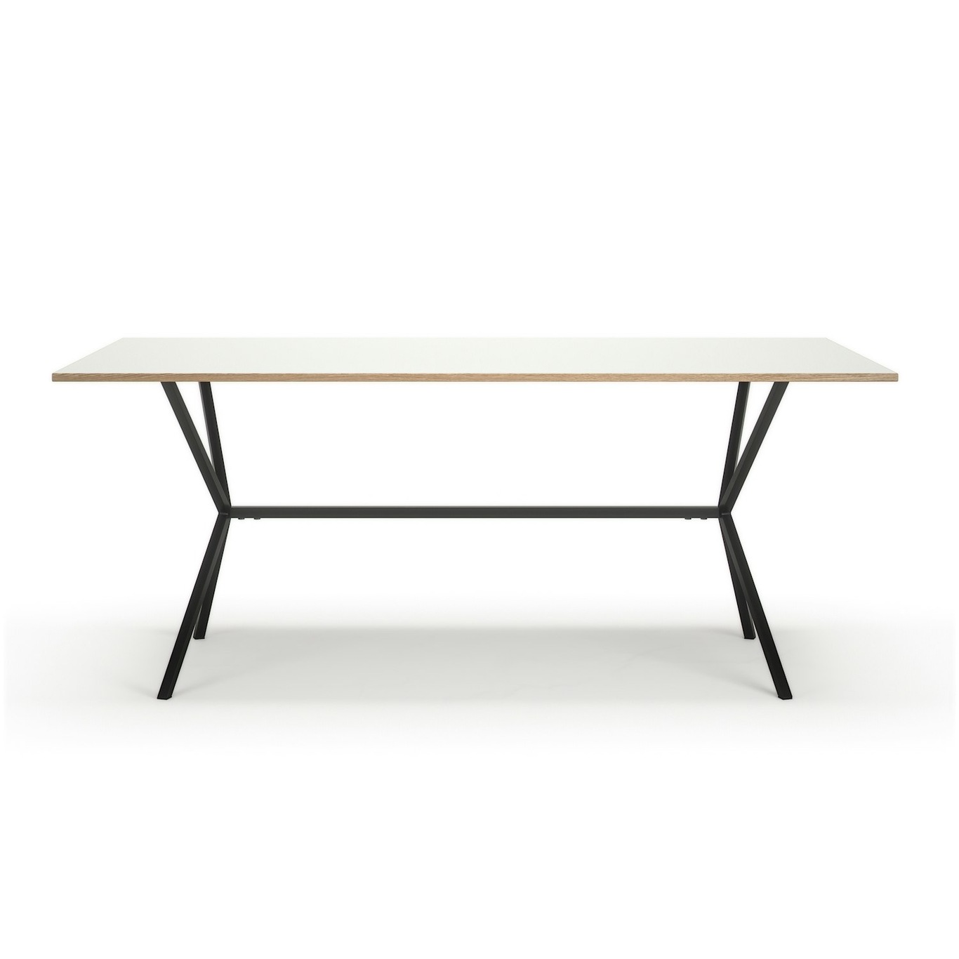 Loft Spisebord Hvidt, 90x180 cm
