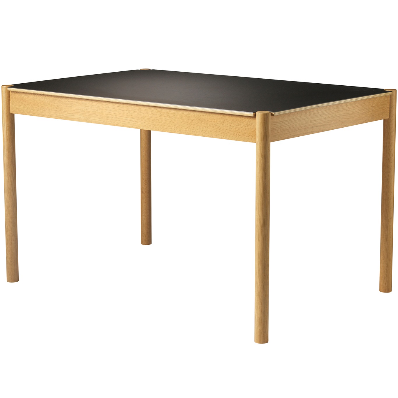 C44 Spisebord Egetræ / Linoleum, 80x120 cm