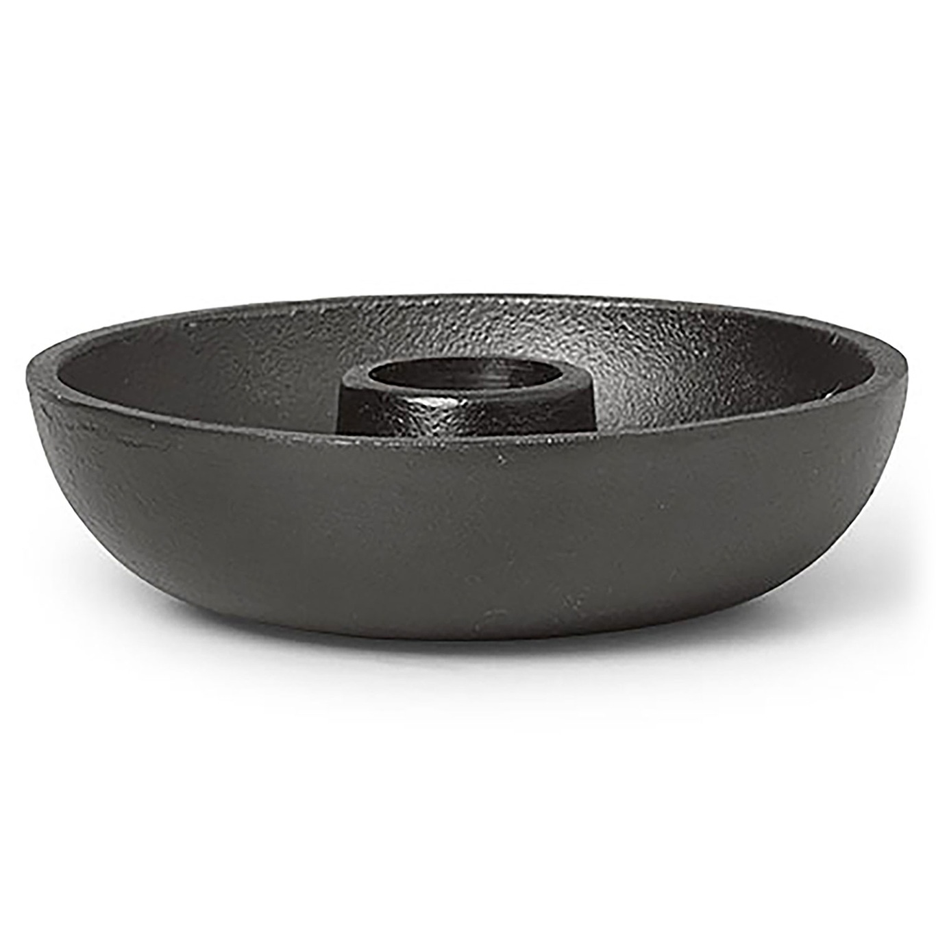 Bowl Single Lysestage Ø10 cm, Sort Aluminium