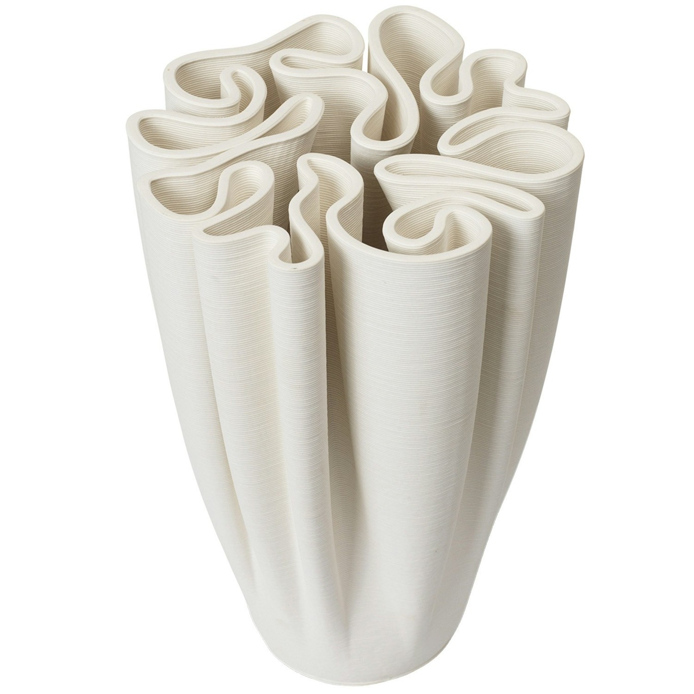Dedali Vase 25 cm, Offwhite