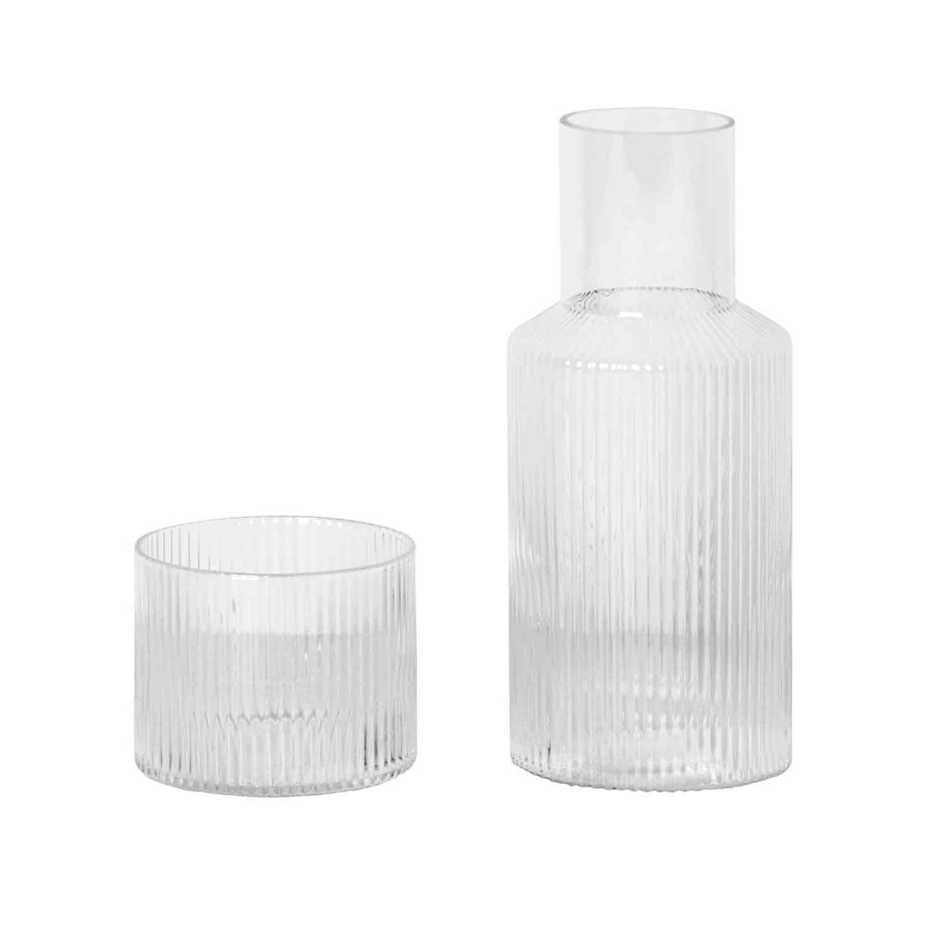 Ripple Small Carafe Set, Clear