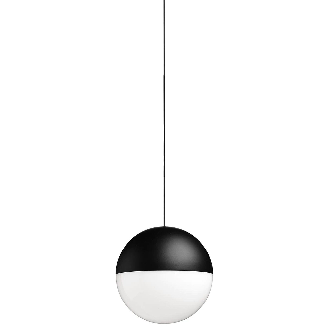 String Light Sphere Pendel 12M Dæmpbar med Soft Touch, Sort