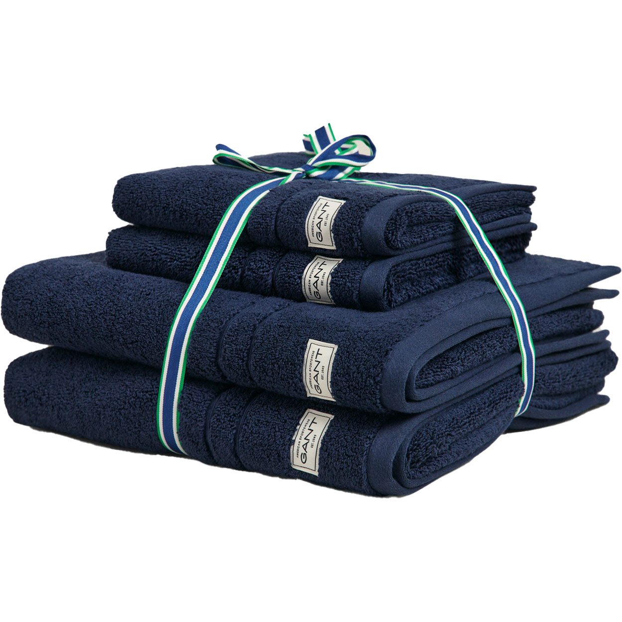 Premium Håndklæder 4-pak 50x70 + 70x140 cm, Marine