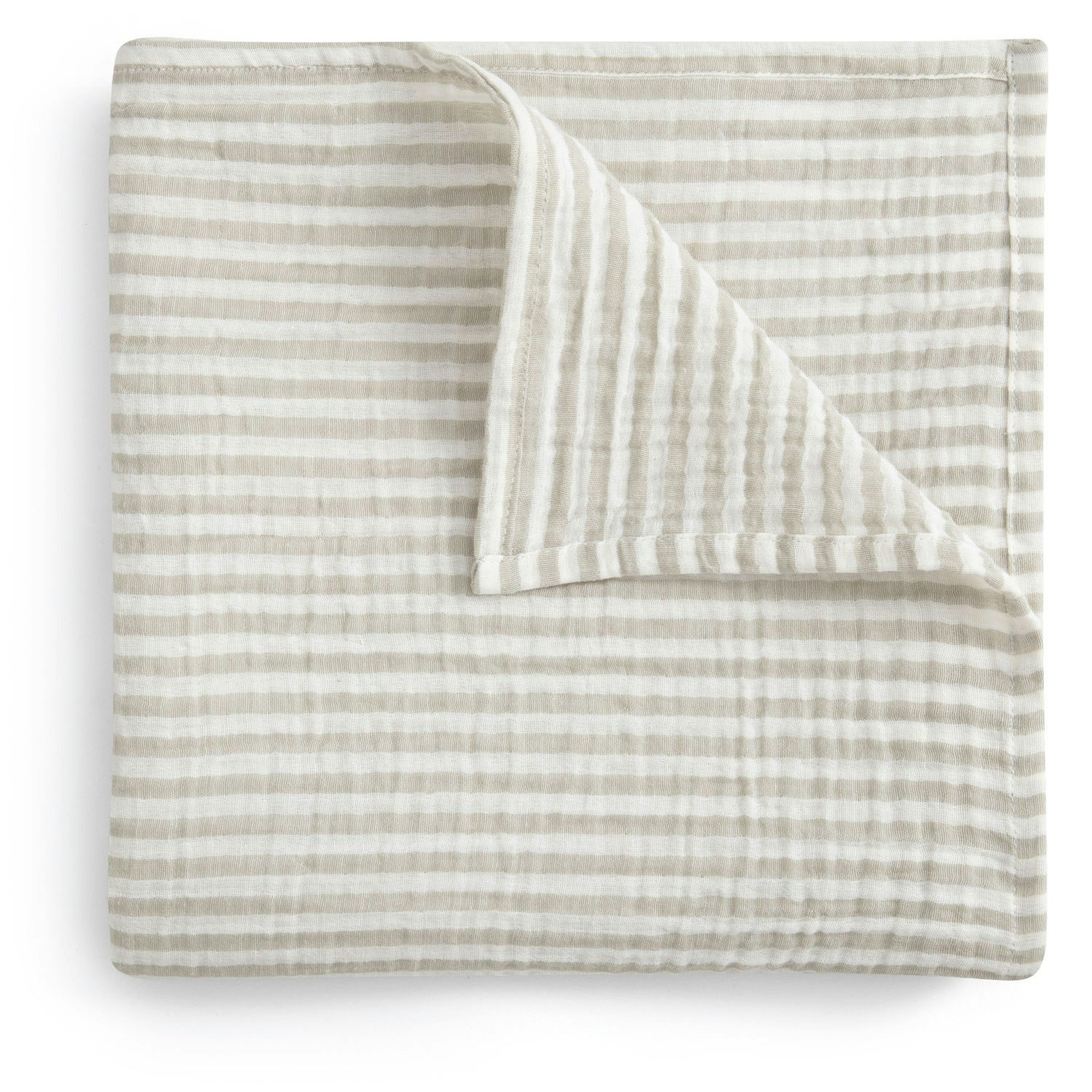Stripe Anjou Babysvøb Musselin, 110x110 cm