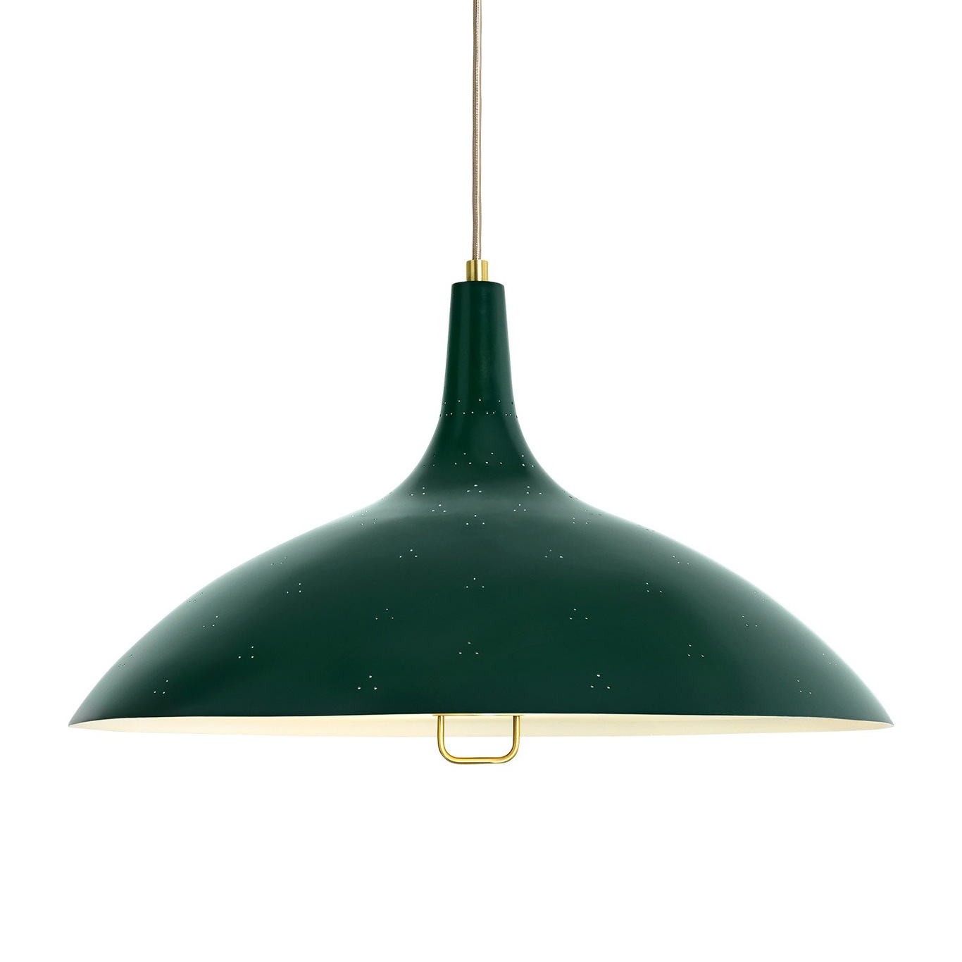1965 Loftslampe, Messing/ Grøn