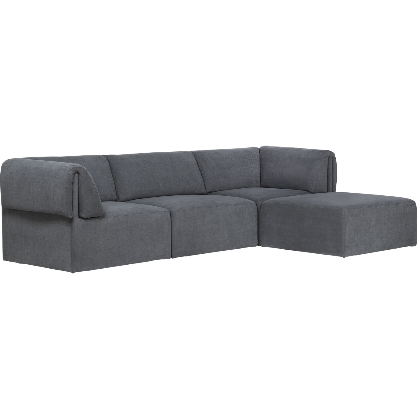Wonder Sofa 3P Chaise Lounge, Hot Madison 1294/096 FC