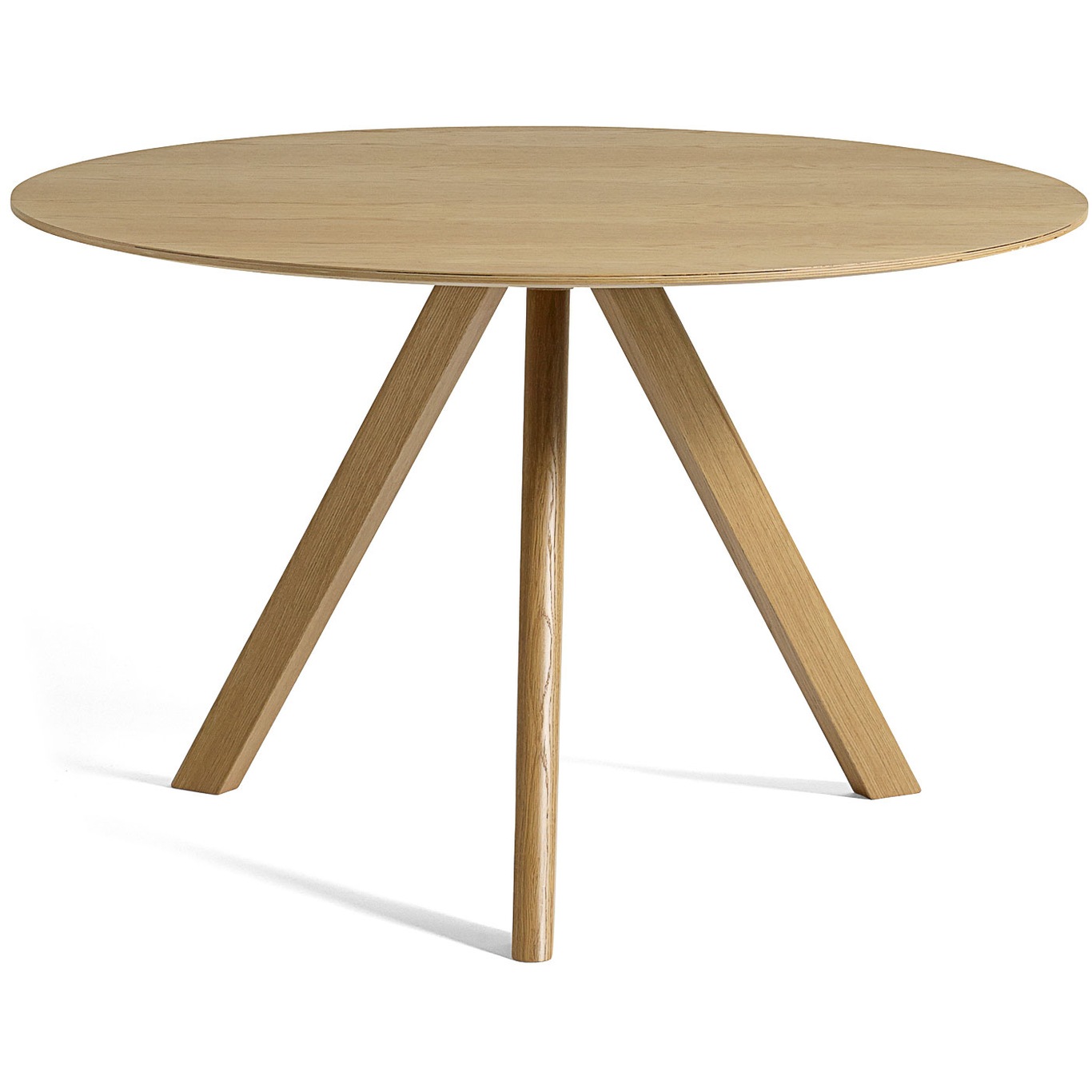 CPH 20 Table Ø120x74 cm, Vandbaseret Lakeret Eg