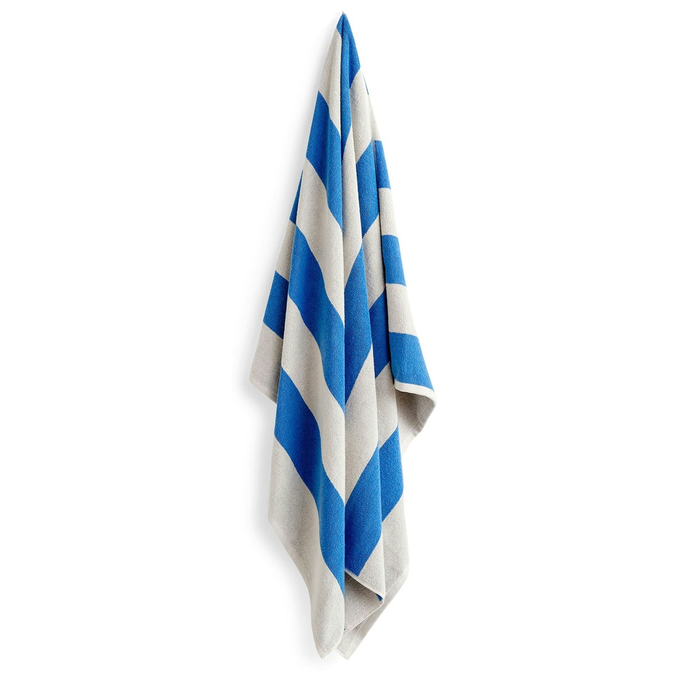Frotté Stripe Badehåndklæde 100x150 cm, Blåt