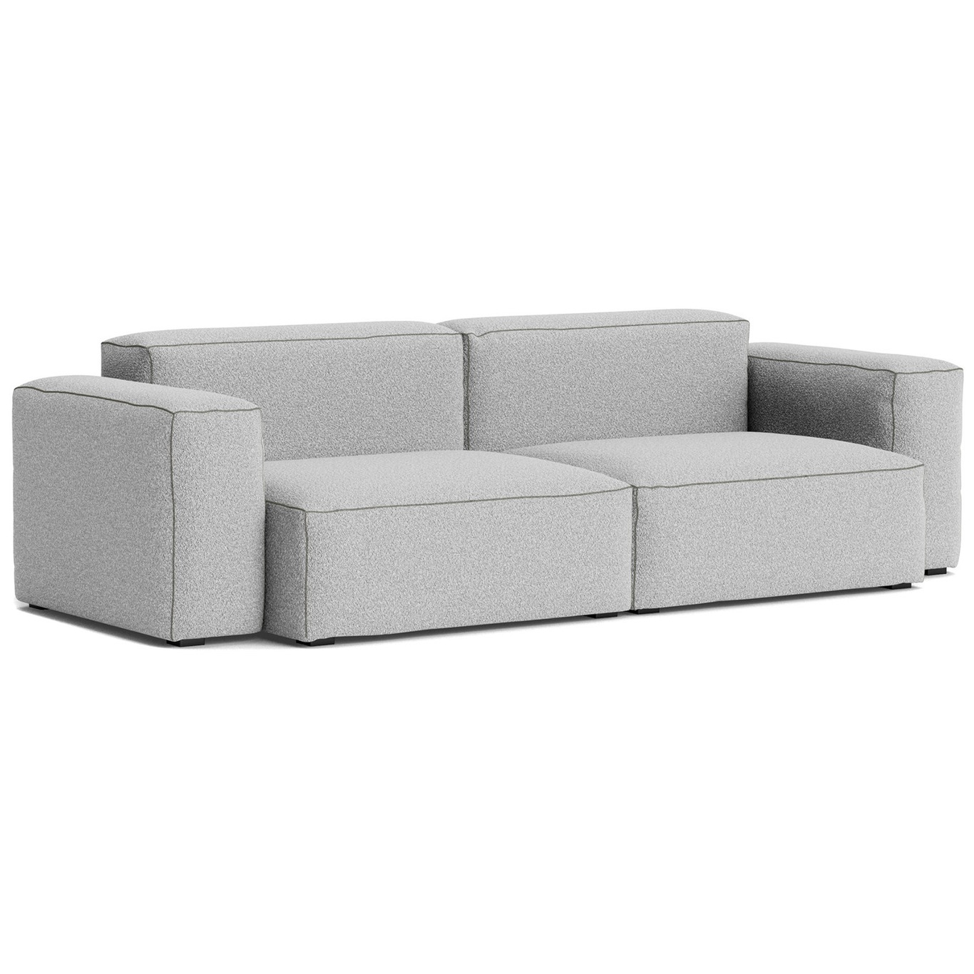 Mags Soft Low 2,5-personers Sofa Comb. 1, Flamiber Grey C8 / Mørkegrå Syning