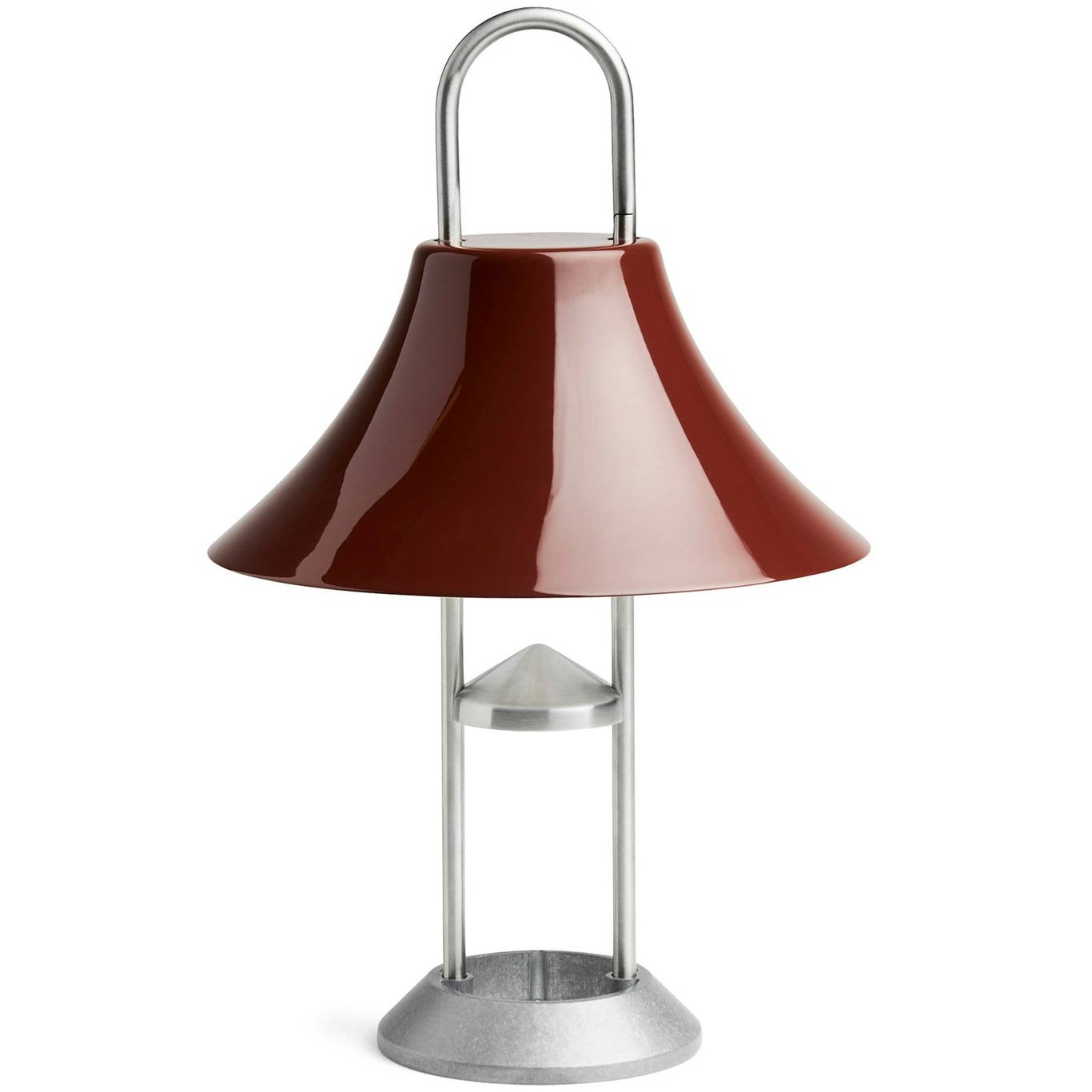 Mousqueton Portable Table Lamp, Iron Red