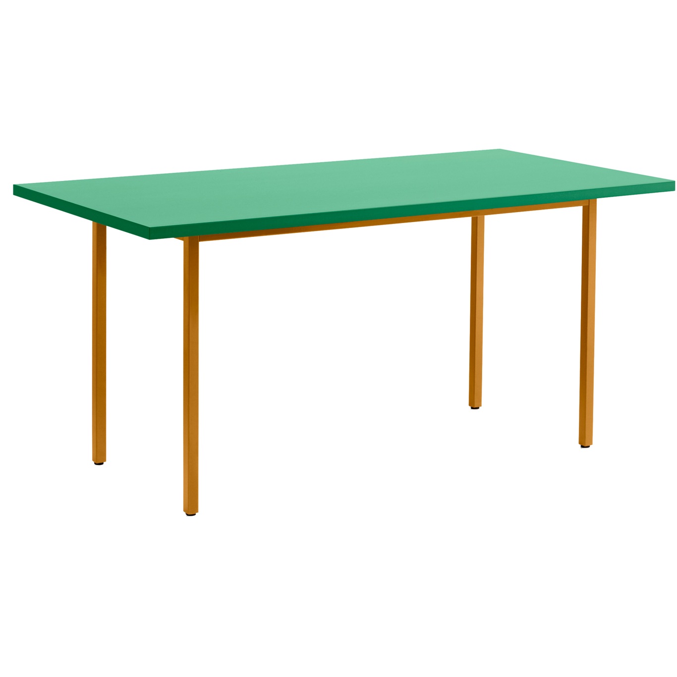 Two-Colour Bord 160x82 cm, Okkergult / Green Mint