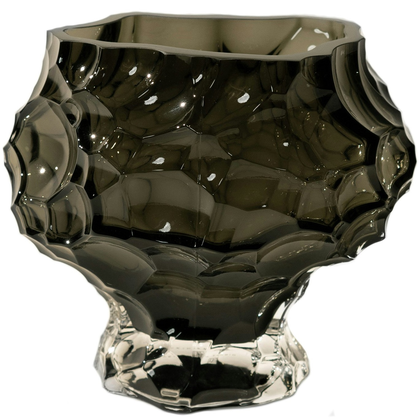 Canyon Medi- Clear Vase 18 cm, Røg