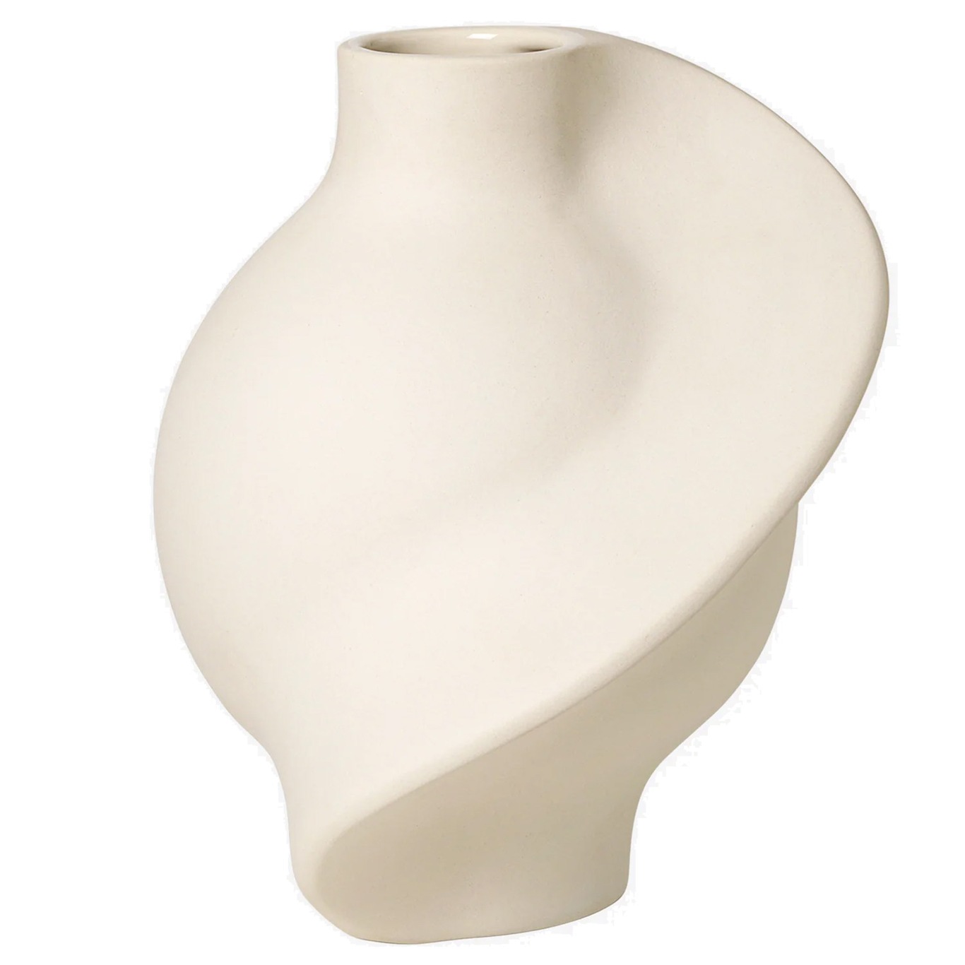 Pirout 01 Vase 25 cm, Raw White