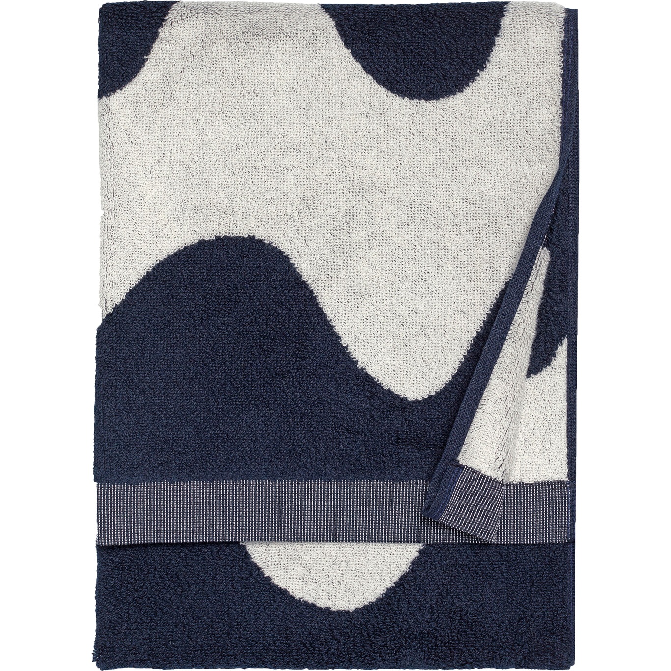 Lokki Håndklæde Mørkeblåt / Offwhite, 50x70 cm