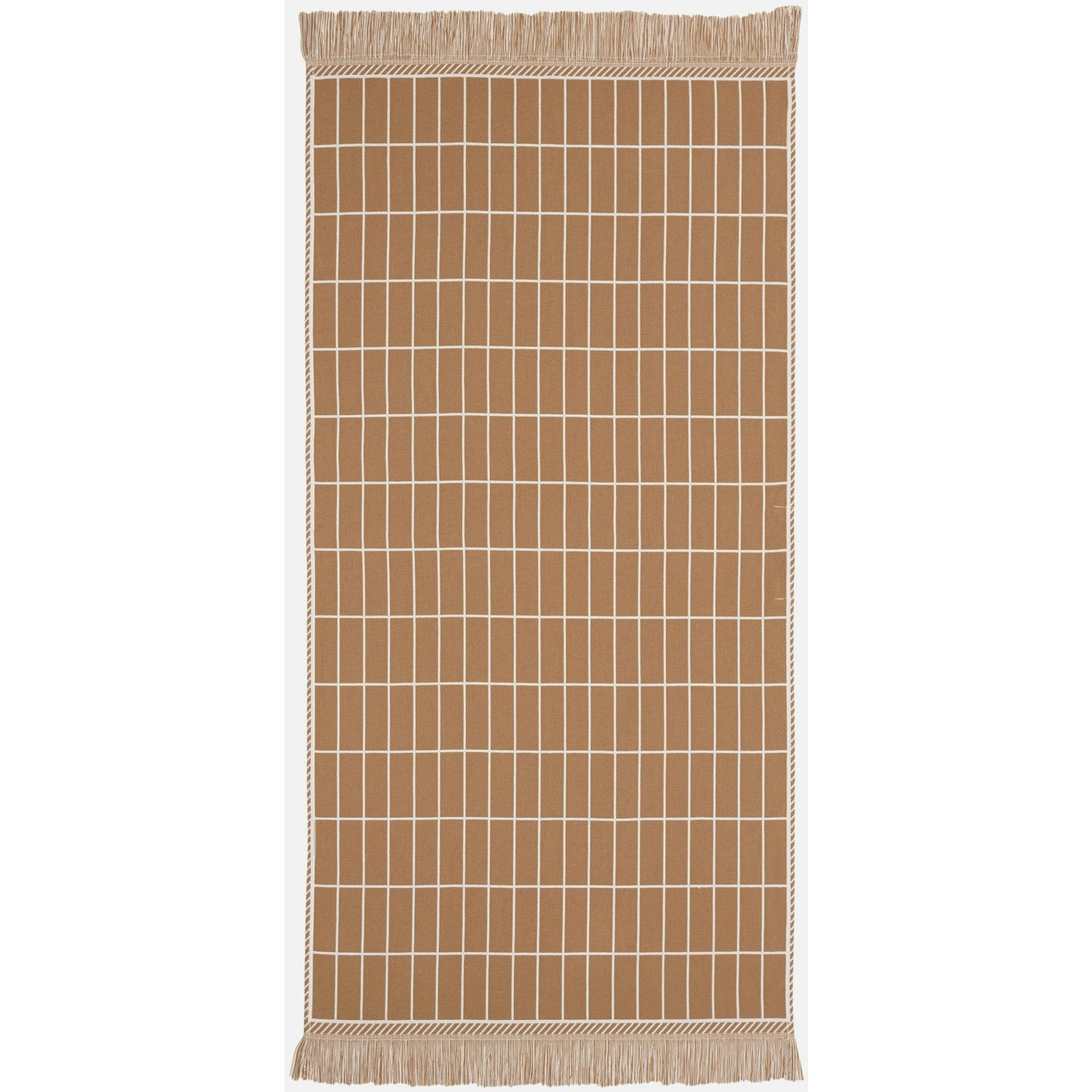 Pieni Tiiliskivi Håndklæde Hamam Brunt / Offwhite, 50x100 cm