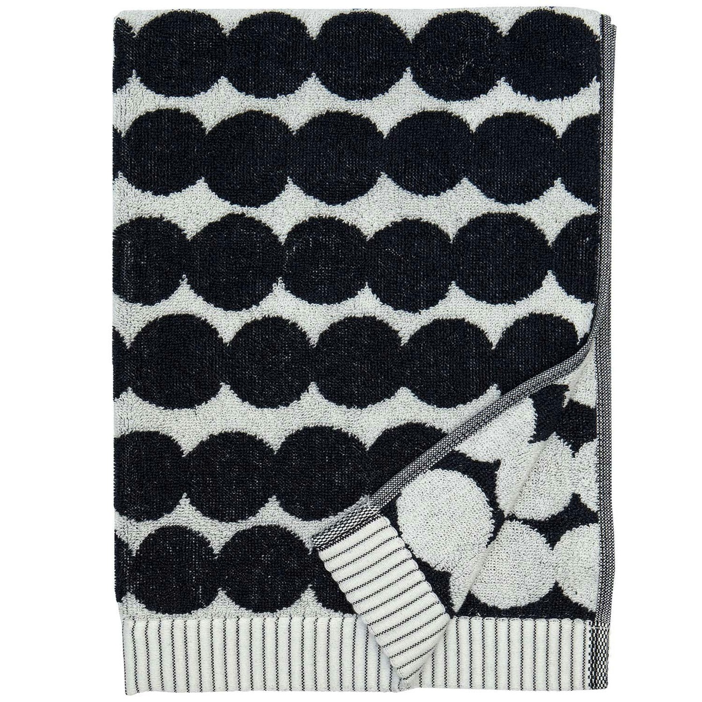 Räsymatto Hand Håndklæde 50x70 cm, Sort/Hvidt