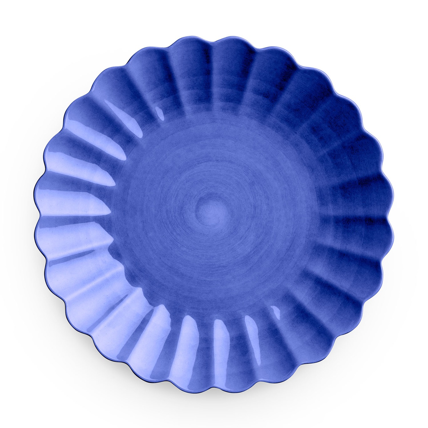 Oyster Tallerken, Blå, 28 cm