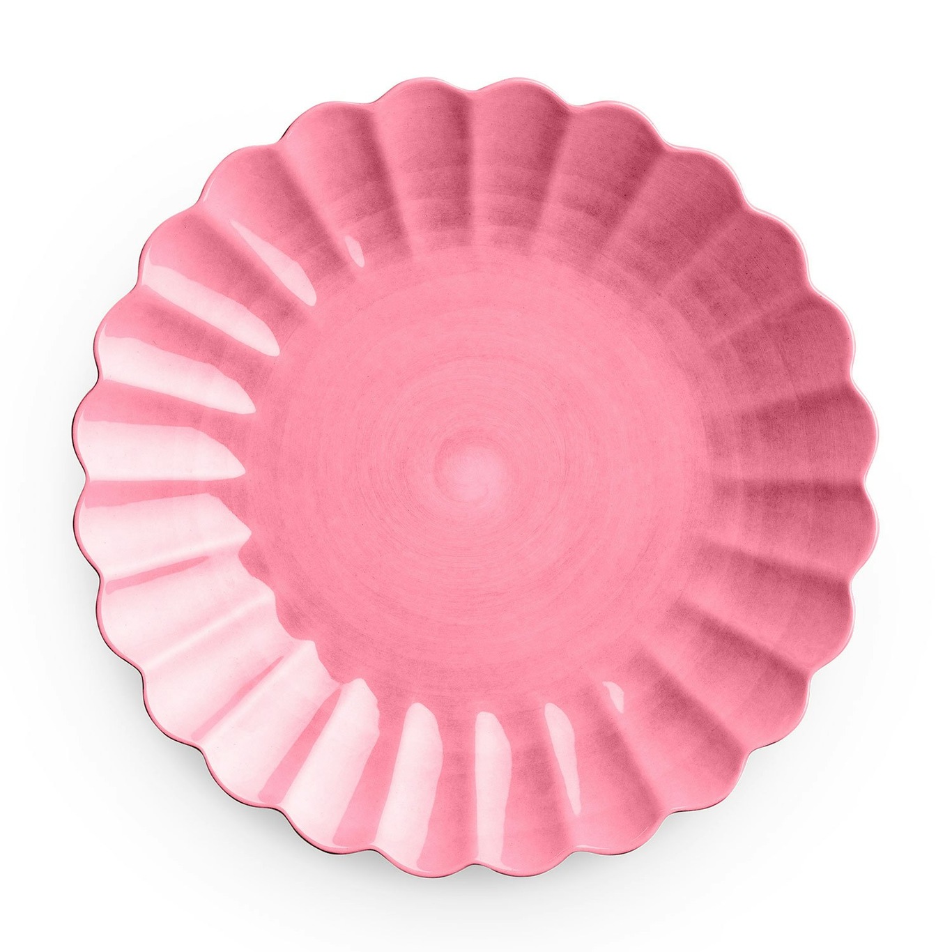 Oyster Tallerken, Pink, 28 cm