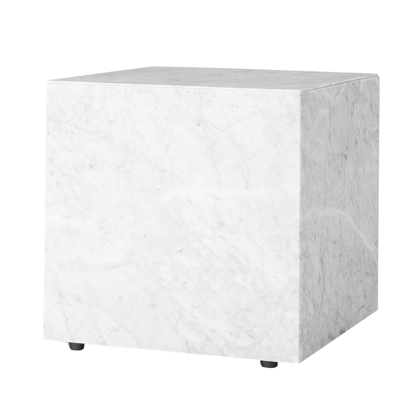 Plinth Cubic Sidebord 40x40 cm, Carrara Marmor