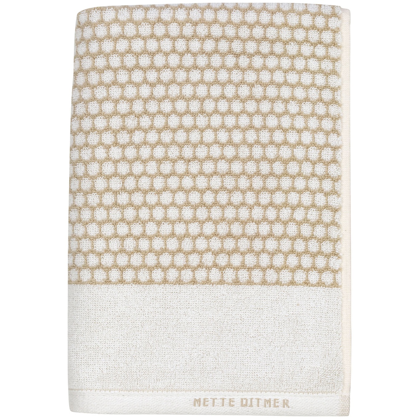 Grid Håndklæde Sand 2-pak, 38x60 cm