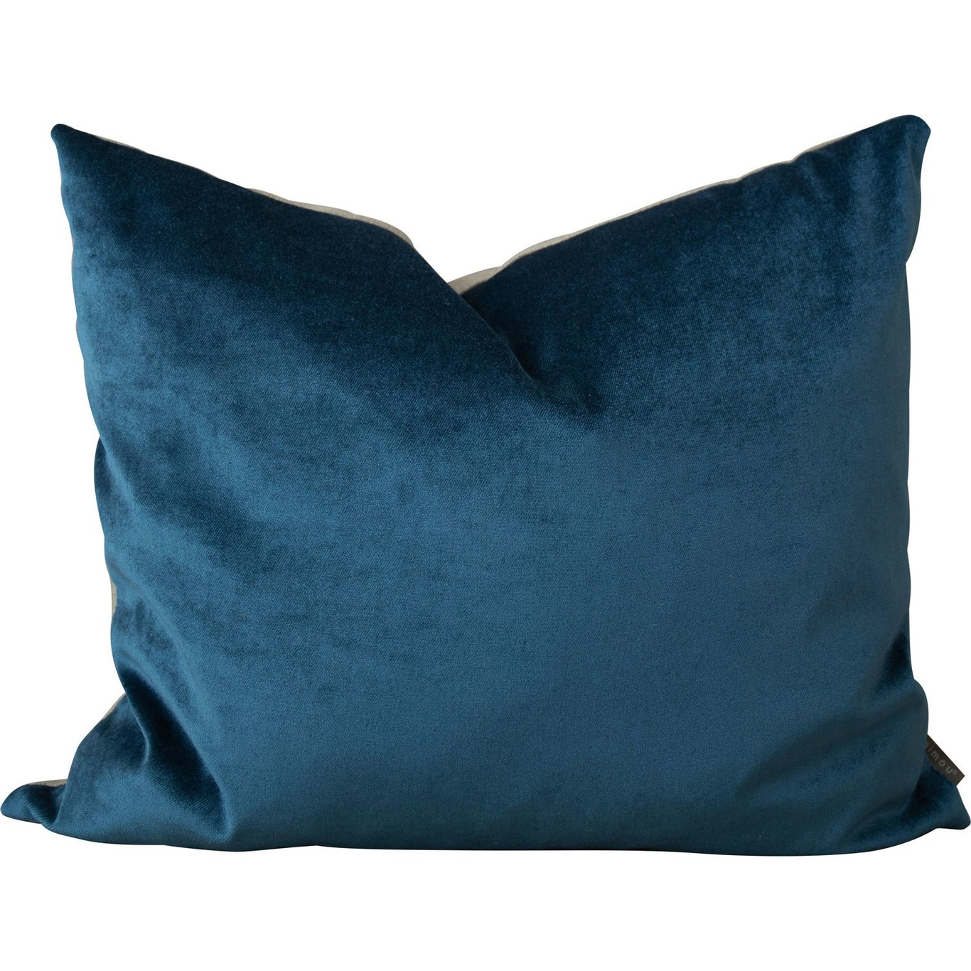 Focus Recycling Linen/Velvet Pude 50x60 cm, Denim Blue