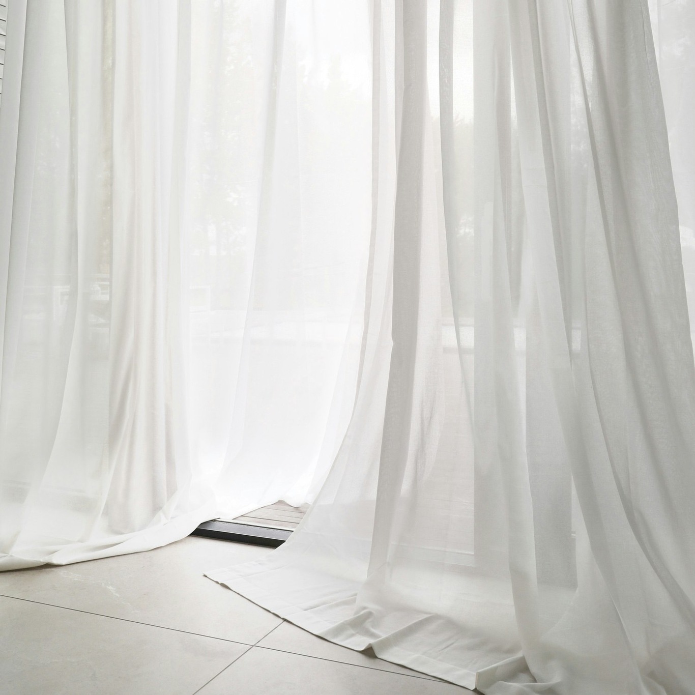 Mimmi Gardin Genanvendt Stof Dobbelt Bredde, Natural White, 290x250 cm