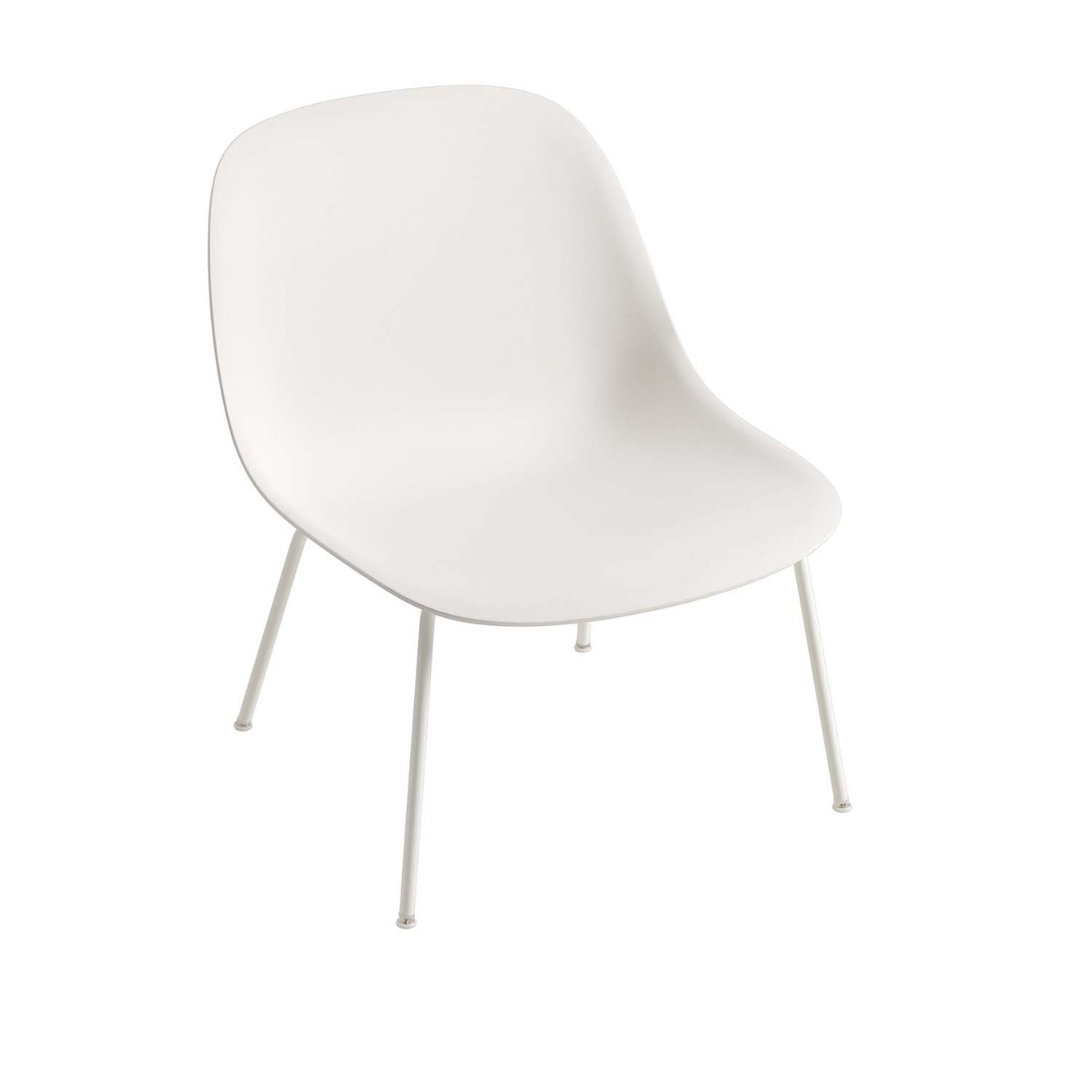 Fiber Tube Lounge Chair, White