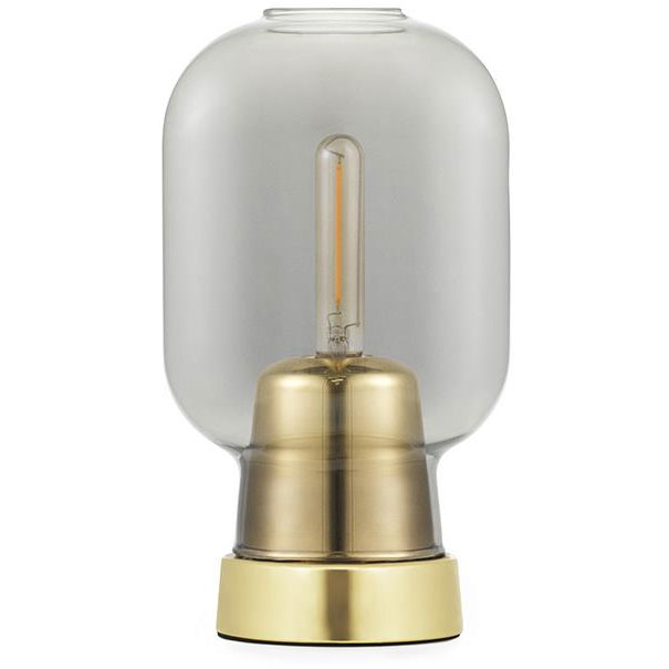 Amp Bordlampe, Røg / Messing