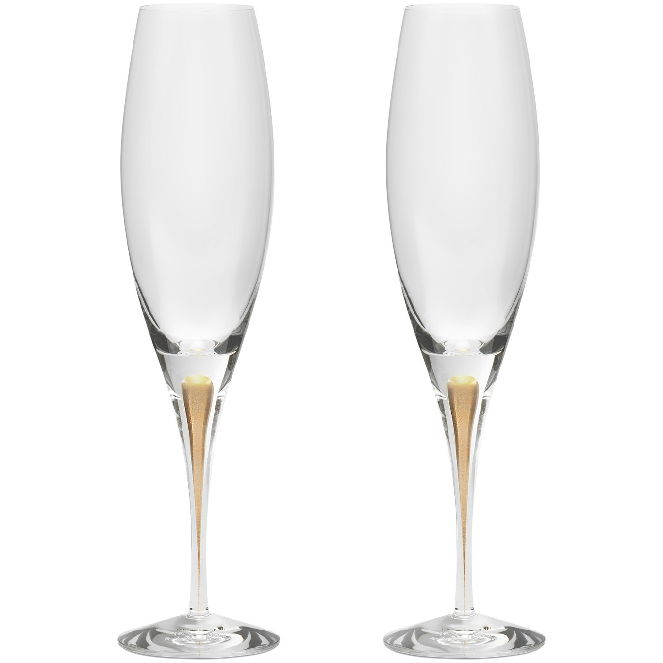 Intermezzo Champagneglas 2-pak 26 cl, Guld