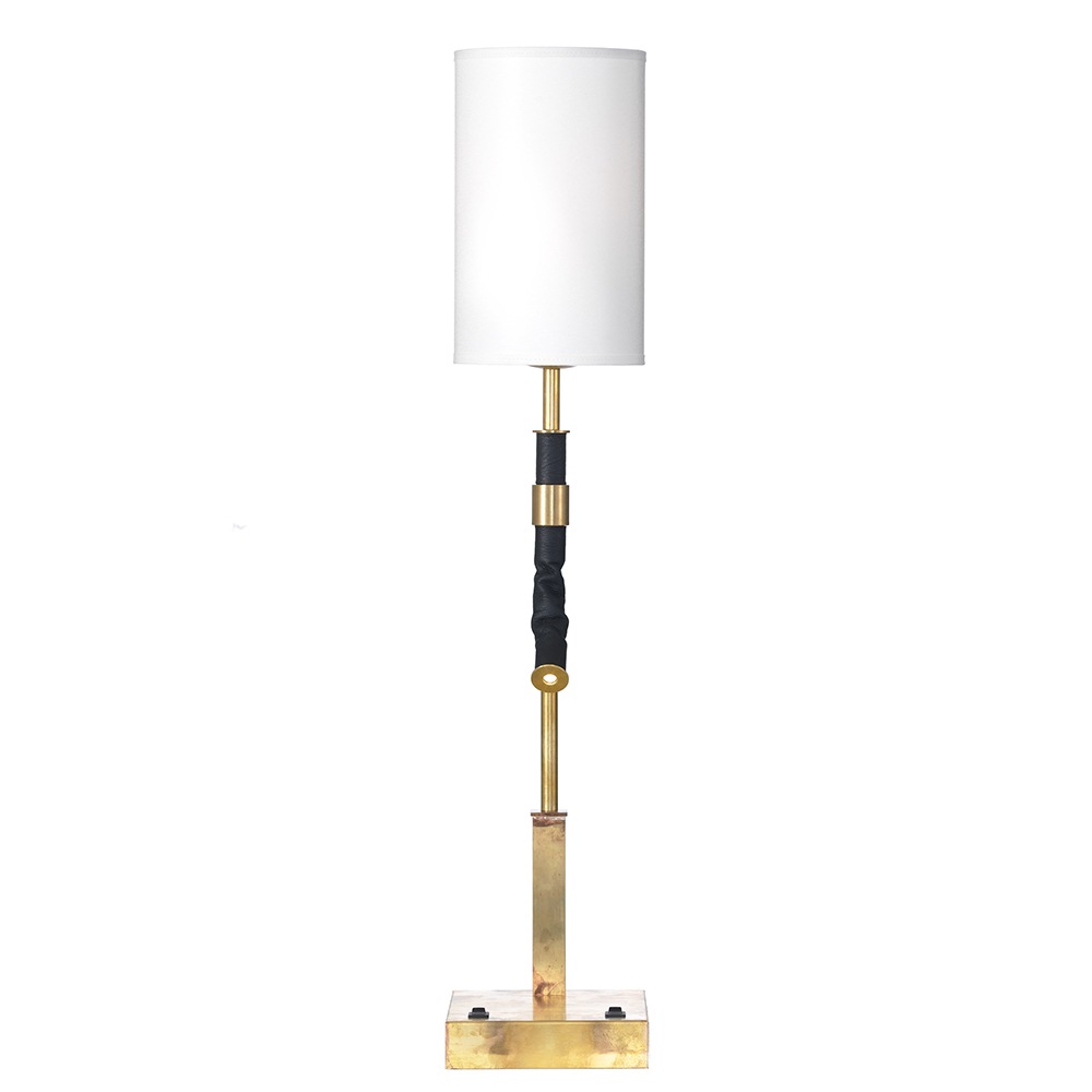 Butler Bordlampe, Messing/hvid