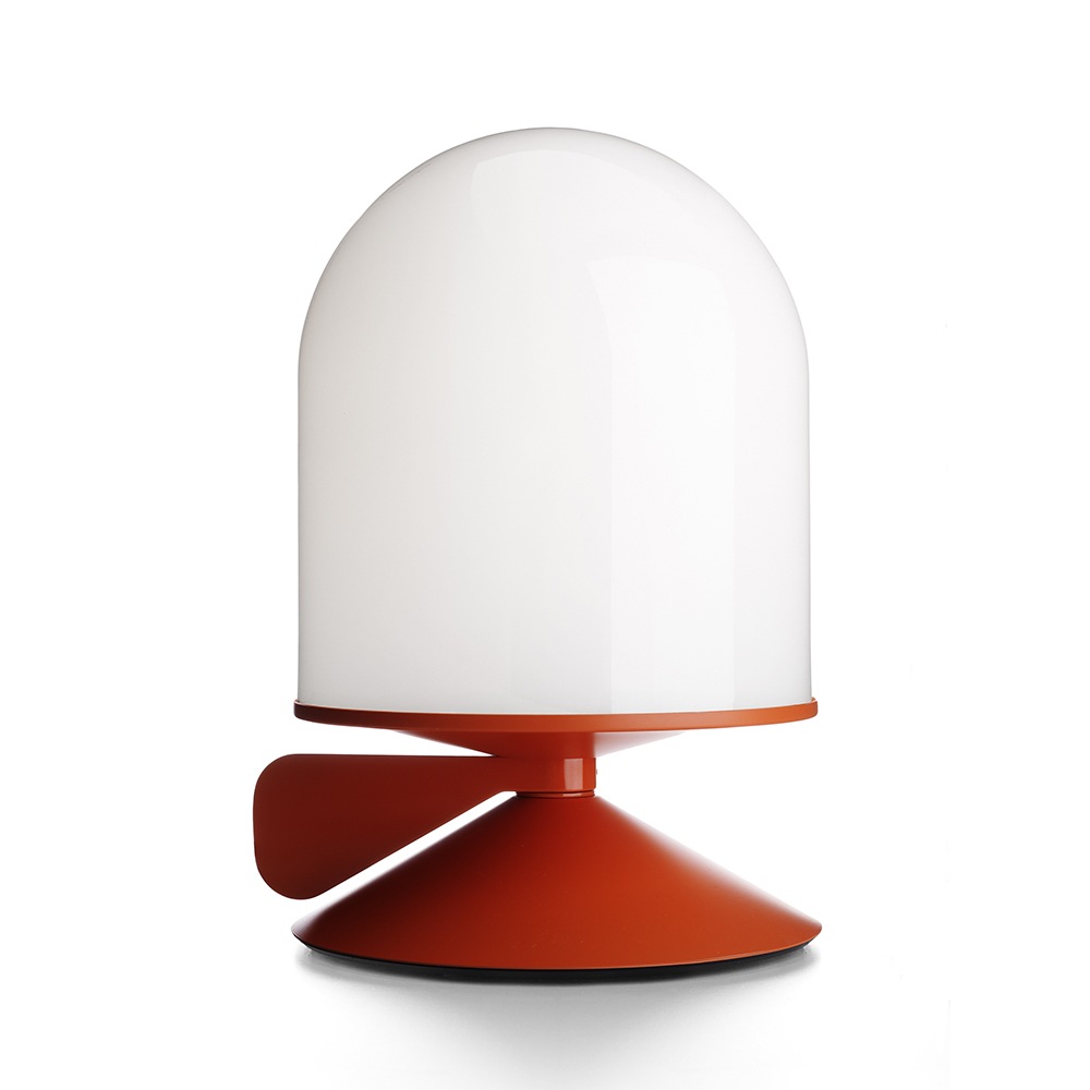 Vinge Bordlampe m. Dimmer, Orange/opalglas