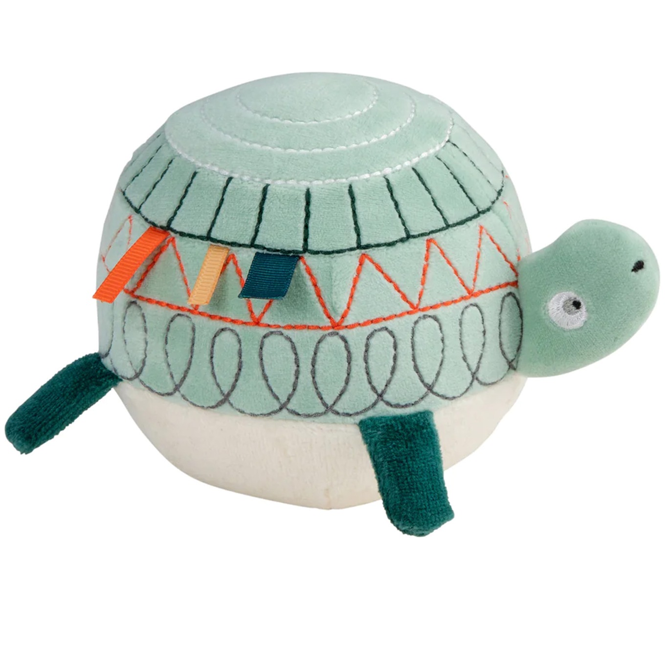 Fabric Ball With Bell, Turbo The Turtle
