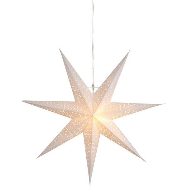 Dot Stjerne Hvid, 70 cm