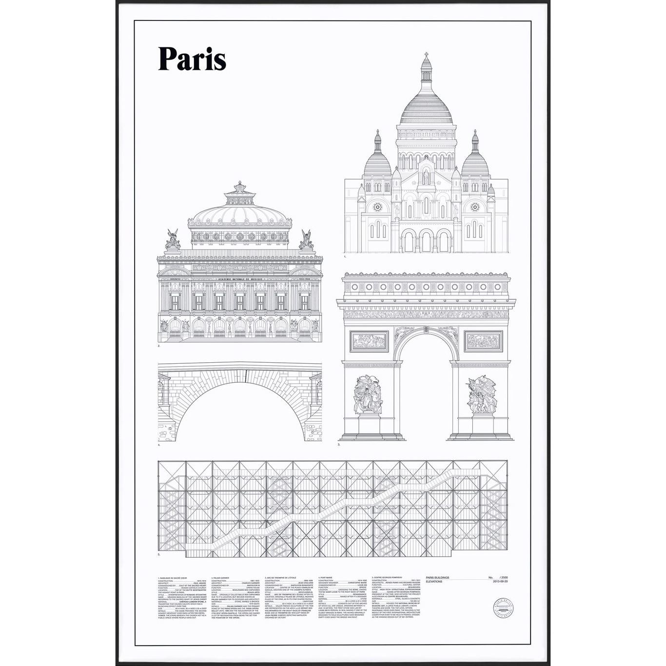 Paris Elevations Plakat