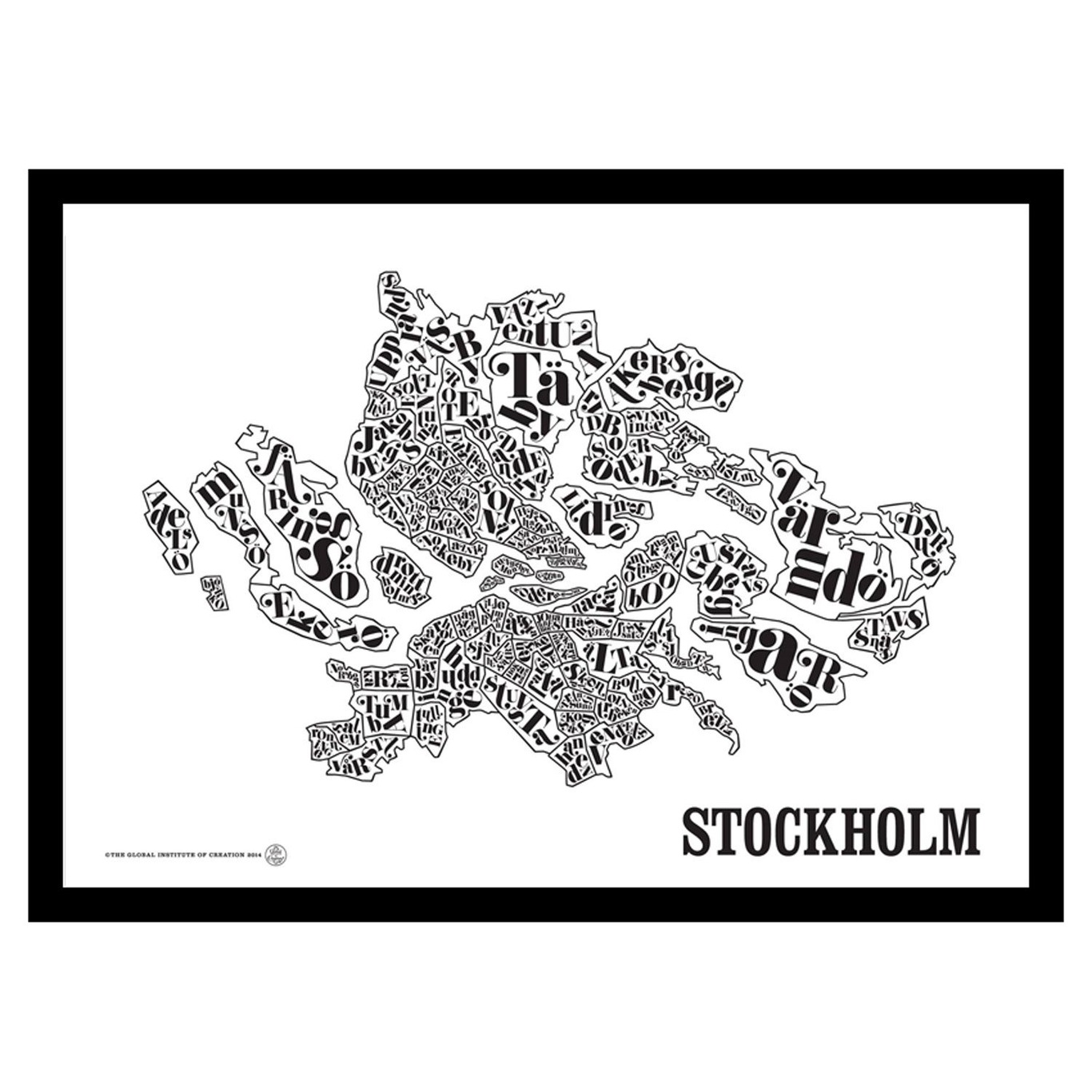 Stockholms Kort Plakat