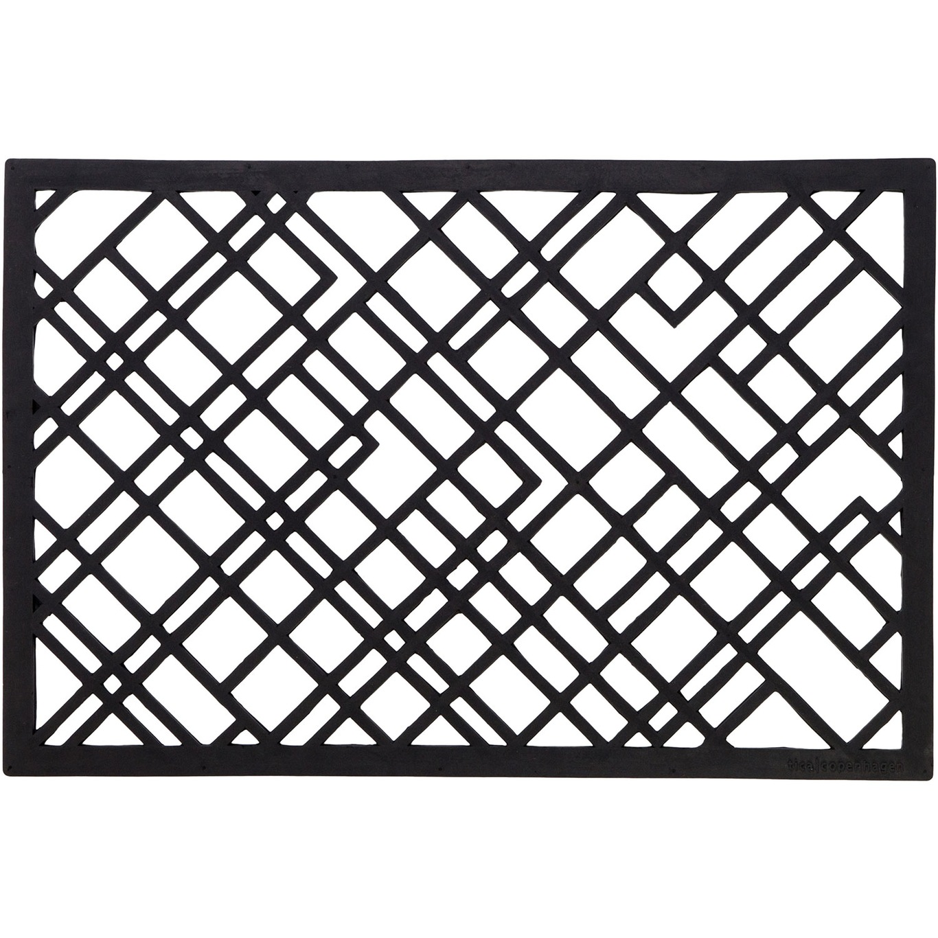 Lines Doormat 60x90 cm, Black