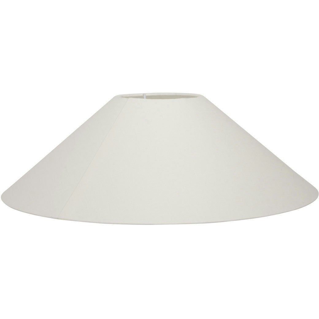 Basic Flat Lampeskærm Hvid, 36 cm
