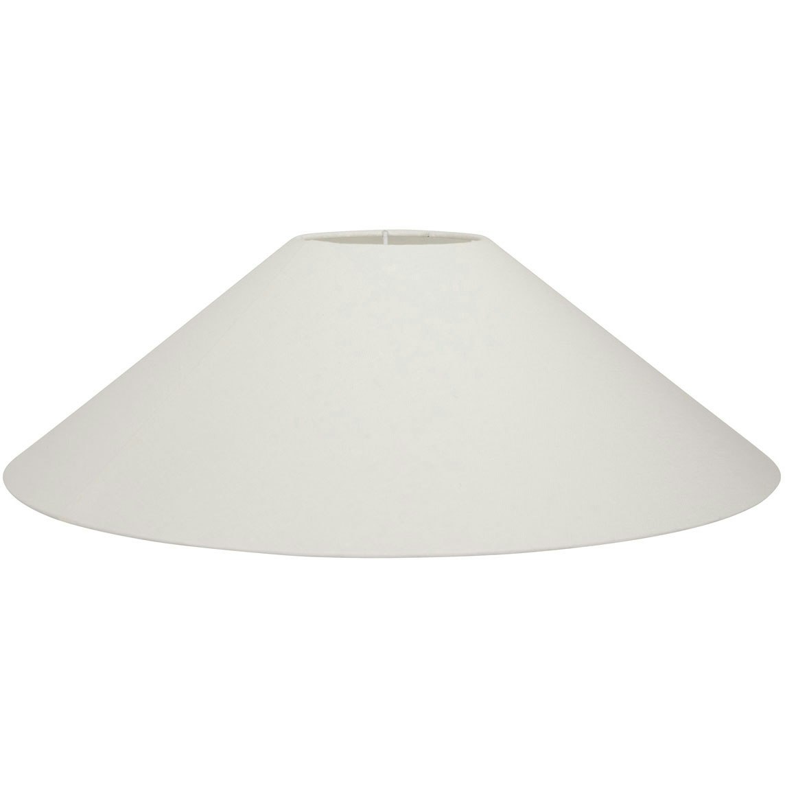 Basic Flat Lampeskærm Hvid, 42 cm